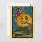 Vintage Halloween Briefkaart (Voorkant / Achterkant)