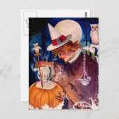 Vintage Halloween Briefkaart (Voorkant / Achterkant)