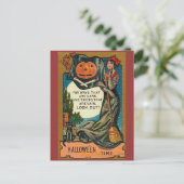 Vintage Halloween Briefkaart (Staand voorkant)