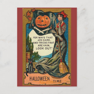 Vintage Halloween Briefkaart