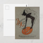 Vintage Halloween Briefkaart (Voorkant / Achterkant)