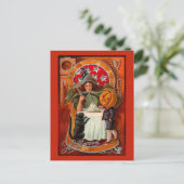Vintage Halloween Briefkaart (Staand voorkant)