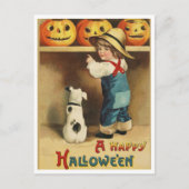 Vintage Halloween Briefkaart (Voorkant)