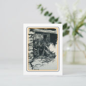 Vintage Halloween Briefkaart (Staand voorkant)