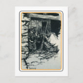 Vintage Halloween Briefkaart (Voorkant)