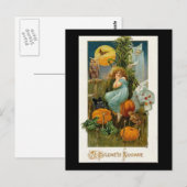 Vintage Halloween Briefkaart (Voorkant / Achterkant)