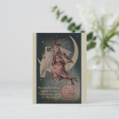 Vintage Halloween Briefkaart (Staand voorkant)