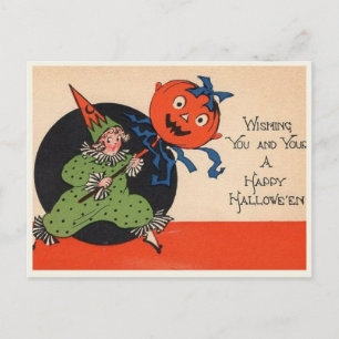 Vintage Halloween Briefkaart