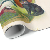 Vintage Halloween Briefkaart Cadeaupapier (Rol Hoek)