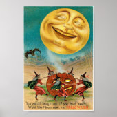 Vintage Halloween Briefkaart Poster (Voorkant)
