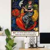 Vintage Halloween Briefkaart Poster (Thuiskantoor)