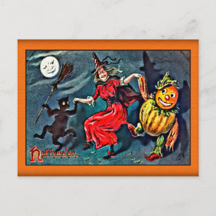 Vintage Halloween Briefkaart, Raphael Tuck c. 1900 Briefkaart