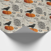 Vintage Halloween Cadeaupapier (Hoek)