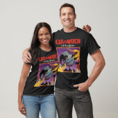 Vintage Halloween Cat en Witch Game Shirt (Unisex)