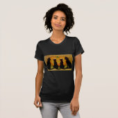 Vintage Halloween Cats en Jack O'Lantern T-shirt (Voorkant volledig)