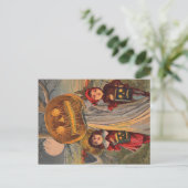 Vintage Halloween Children Announcement Briefkaart (Staand voorkant)