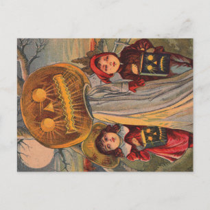 Vintage Halloween Children Invitation Briefkaart