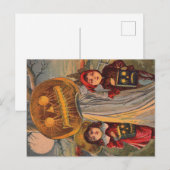 Vintage Halloween Children Invitation Briefkaart (Voorkant / Achterkant)