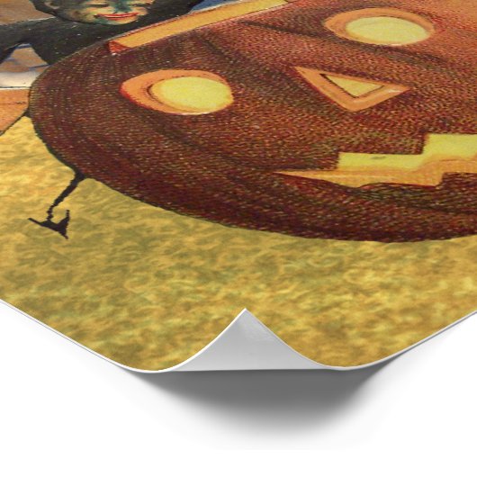 Vintage Halloween Collage Poster (Hoek)