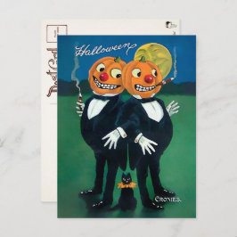 Vintage Halloween Cronies Briefkaart