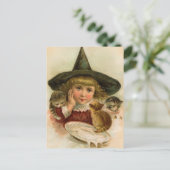 vintage Halloween cutie Briefkaart (Staand voorkant)