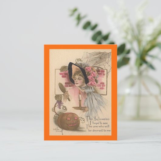 Vintage Halloween Dearest Briefkaart (Staand voorkant)