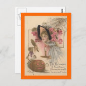 Vintage Halloween Dearest Briefkaart (Voorkant / Achterkant)