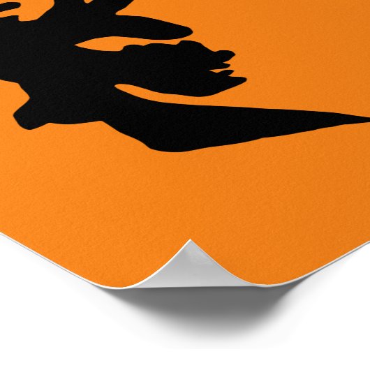 Vintage Halloween Demon Devil Silhouettes Poster (Hoek)