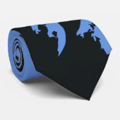 Vintage Halloween, eng gehakt huis en heks Stropdas (Opgerold)