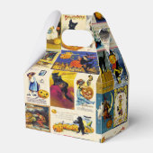 Vintage Halloween Ephemera Bedankdoosjes (Voorkant Zijde)