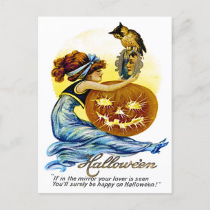 Vintage Halloween Ephemera Briefkaart