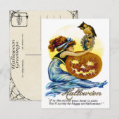 Vintage Halloween Ephemera Briefkaart (Voorkant / Achterkant)