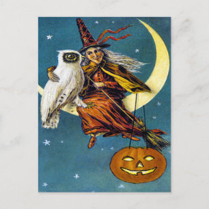Vintage Halloween Ephemera Briefkaart