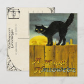 Vintage Halloween Ephemera Briefkaart (Voorkant / Achterkant)