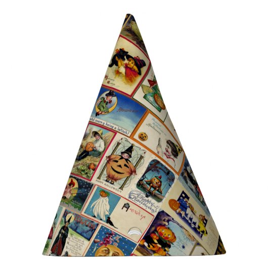 Vintage Halloween Ephemera Feesthoedjes (Rechts)