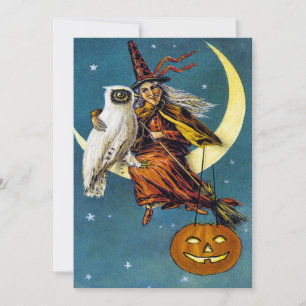 Vintage Halloween Ephemera Kaart