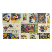 Vintage Halloween Ephemera Kussensloop (Achterkant-Rechts)