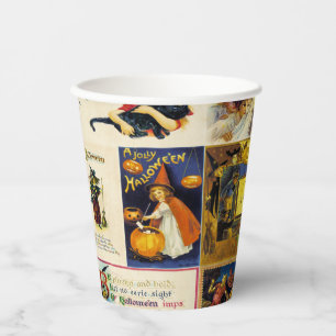Vintage Halloween Ephemera Papieren Bekers