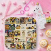 Vintage Halloween Ephemera Papieren Bordje (Feest)