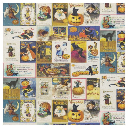 Vintage Halloween Ephemera Stof (Close Up)