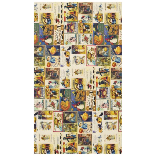 Vintage Halloween Ephemera Tafelkleed (Voorkant)