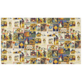 Vintage Halloween Ephemera Tafelkleed (Voorkant (Horizontaal))