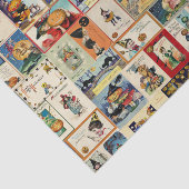Vintage Halloween Ephemera Tissuepapier (Detail)