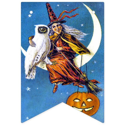 Vintage Halloween Ephemera Vlaggetjes (Tweede vlag)