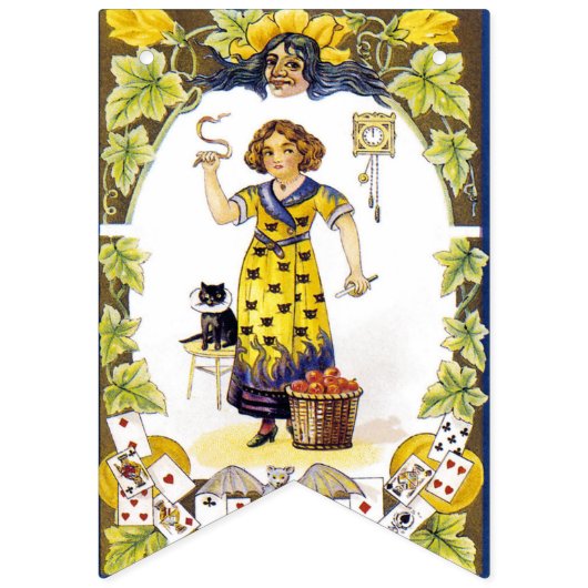 Vintage Halloween Ephemera Vlaggetjes (Derde vlag)