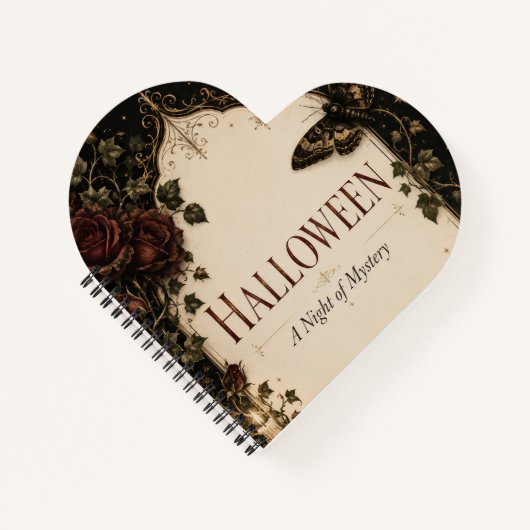 Vintage Halloween-feest Notitieboek (Voorkant)