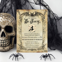 Vintage Halloween-feest uitnodiging | Gotische sch