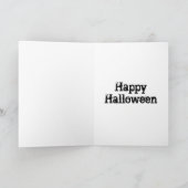 Vintage Halloween Feestdagen Kaart (Binnen)