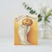 Vintage Halloween Feestdagenkaart (Staand voorkant)