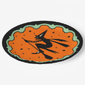 Vintage Halloween Flying Witch bord (Gekanteld)
